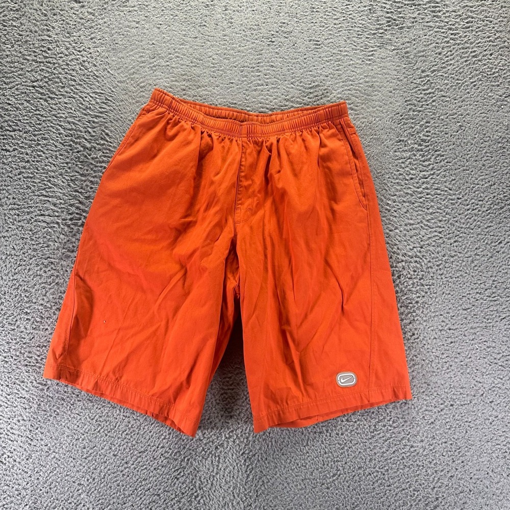 Vintage Nike Shorts Men's L Orange Cotton Athletic Performance Running Training